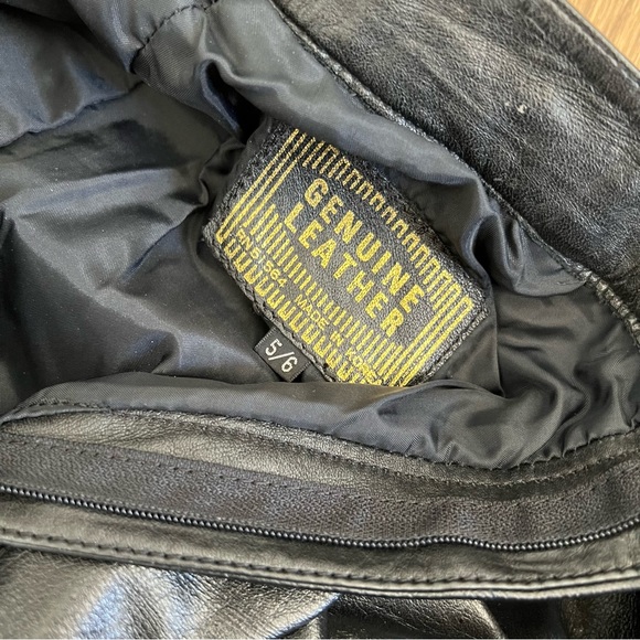 Vintage genuine leather pants - Picture 5 of 10